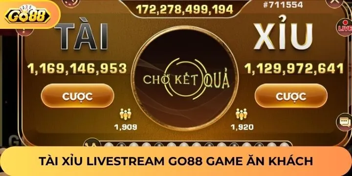 Cực phẩm tài xỉu livestream Go88 có 1-0-2
